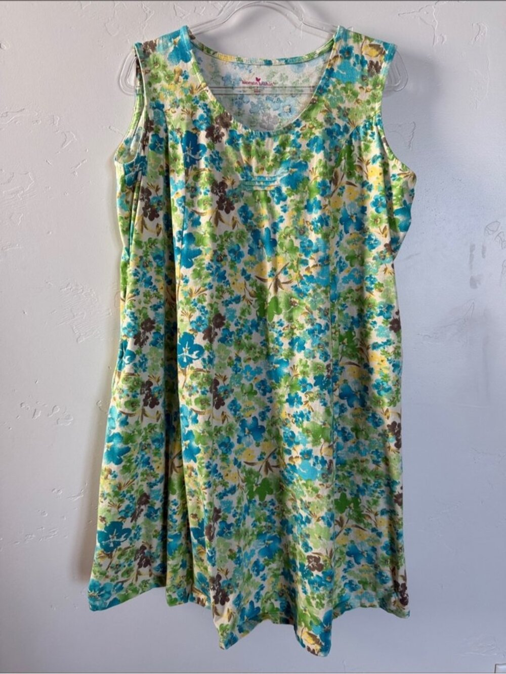 Woman Within Casual Floral Sun Dress